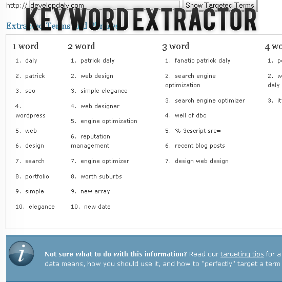 Keyword Extractor